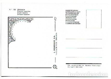 Postales: DIVERSOS ASPECTOS - DIFFERENT ASPECTS.- ALHAMBRA / GRANADA - Foto 2
