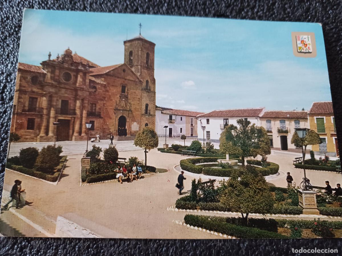 Postales: 4 jaen, la carolina, plaza de la iglesia y palacio, ed. subirats
