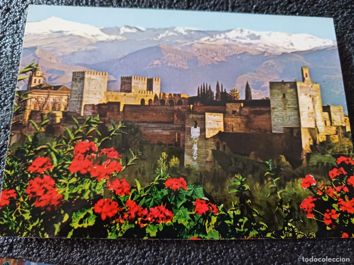 Postales: 1344 granada, vista gral. de la alhambra y sierra nevada, ed. beascoa