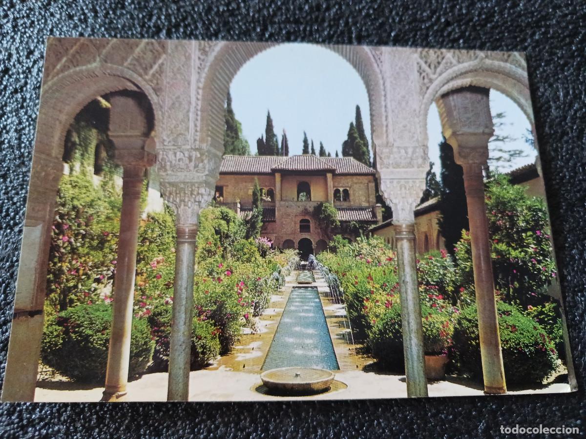 Postales: 3245 granada, generalife, patio de la acequia, ed. agata