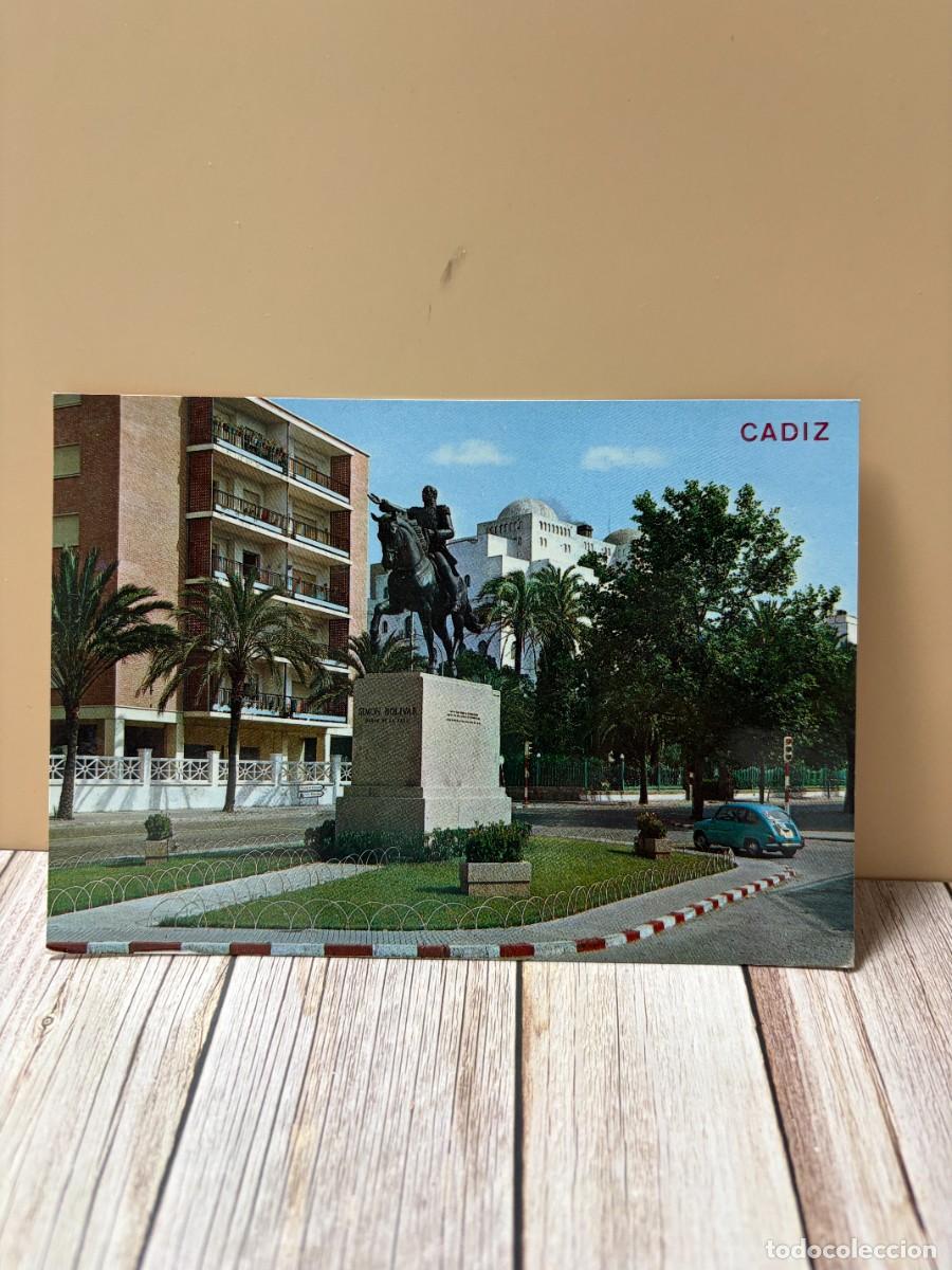 Postales: TARJETA POSTAL. C&Aacute;DIZ. N&ordm; 119.- MONUMENTO A SIM&Oacute;N BOL&Iacute;VAR. EDICIONES ARRIBAS