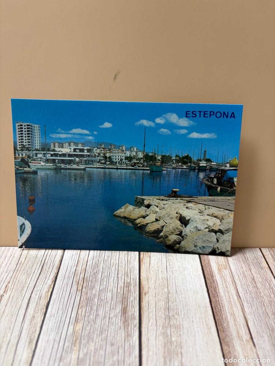 Postales: TARJETA POSTAL. M&Aacute;LAGA. 54.- ESTEPONA. COSTA DEL SOL- CLUB NA&Uacute;TICO Y PUERTO. EDICIONES ARRIBAS