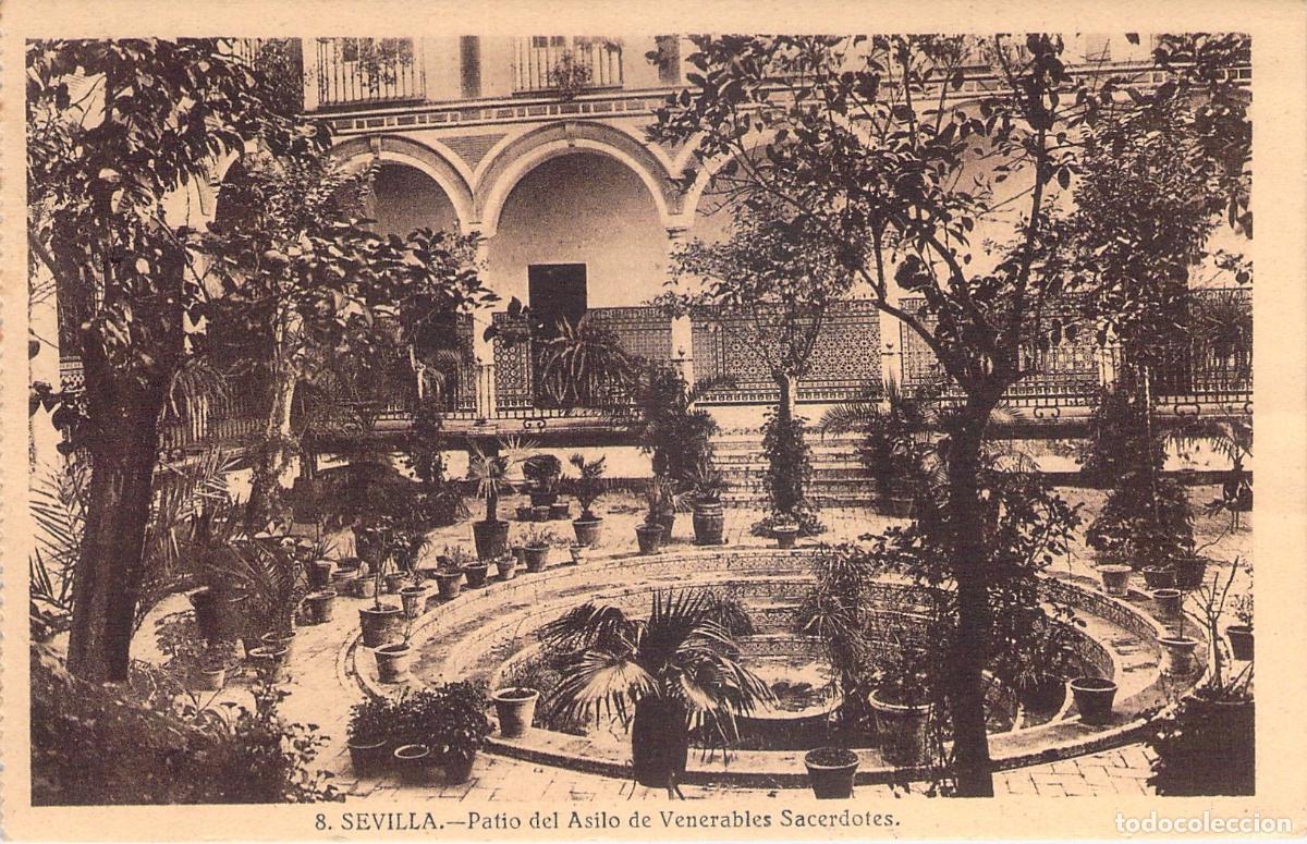 Postales: Postal de Sevilla: Patio del Asilo de Venerables Sacerdotes