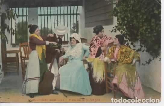Postales: SEVILLA ESCRITA COSTUMBRES ANDALUZAS
