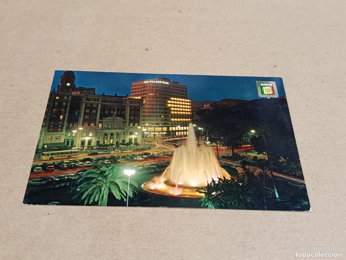 Postales: M&Aacute;LAGA - POSTAL M&Aacute;LAGA - VISTA NOCTURNA DE LA PLAZA DE LA MARINA