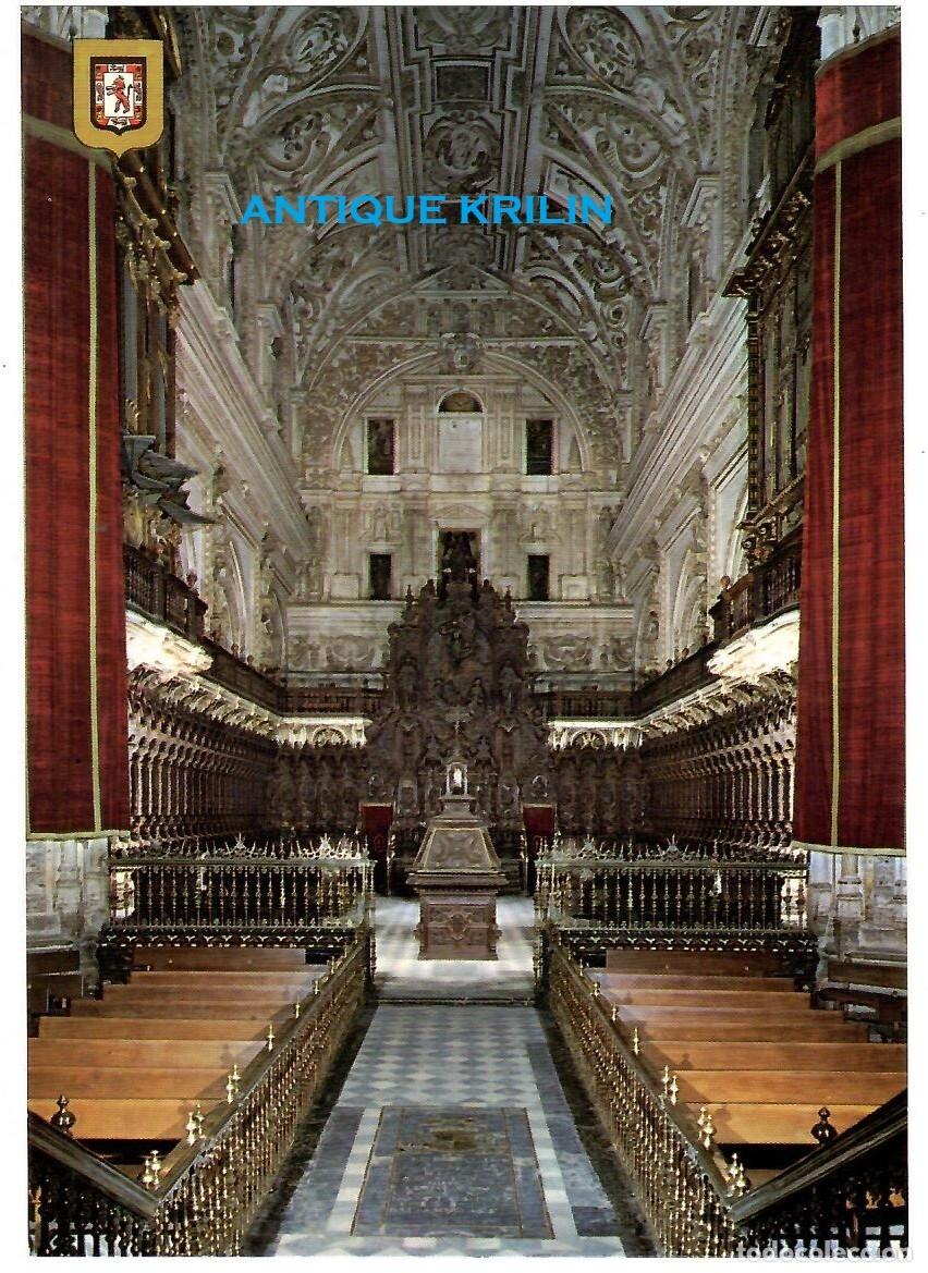 Postales: CORDOBA N&ordm; 90 MEZQUITA CATEDRAL , CORO / ESCUDO DE ORO / SIN FRANQUEAR