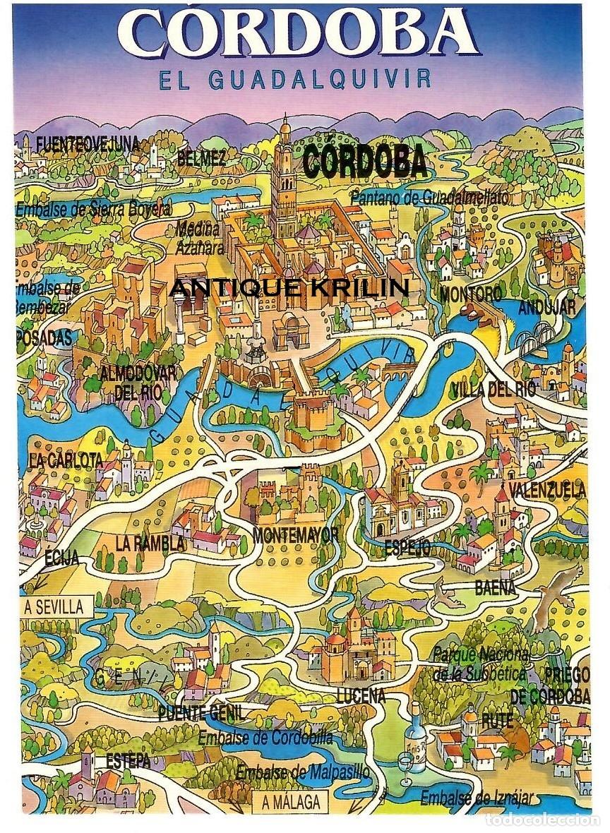 Postales: CORDOBA N&ordm; 69 PLANO / ILUSTRA JOSEP OPISSO / ESCUDO DE ORO / SIN FRANQUEAR