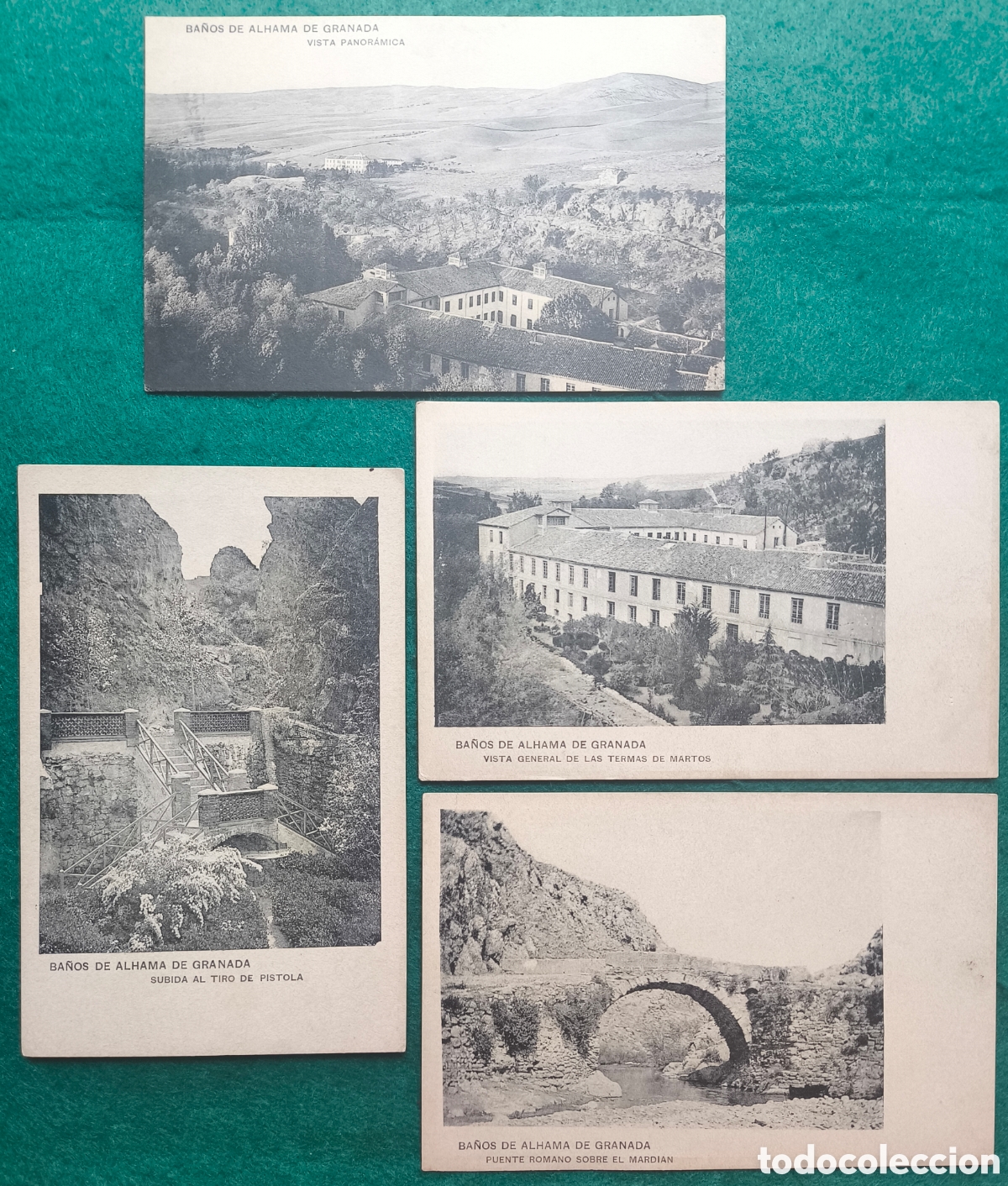 Postales: BA&Ntilde;OS DE ALHAMA POSTAL FOTOTIPIA LOTE 4 GRANADA C. 1910