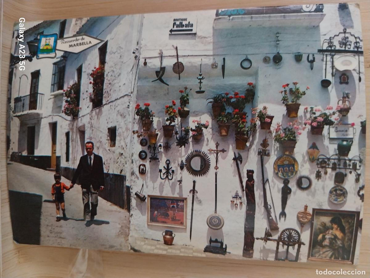 Postales: MARBELLA CALLE TIPICA ED FOTO ANTONIO 260 SC ORIGINAL ANIMADA MACETAS
