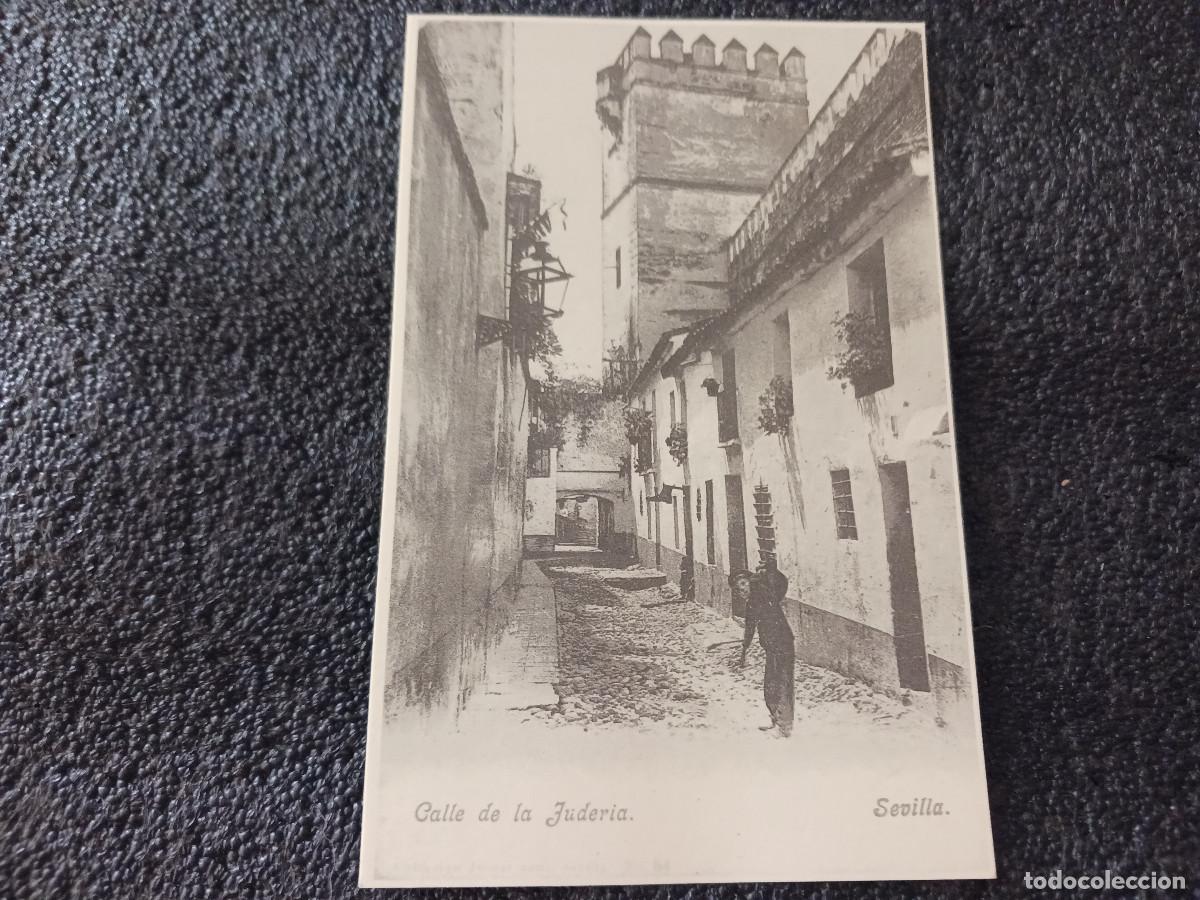 Postales: postal facsimil de sevilla antigua, calle de la juderia, 1860, coleccion P.C.P.