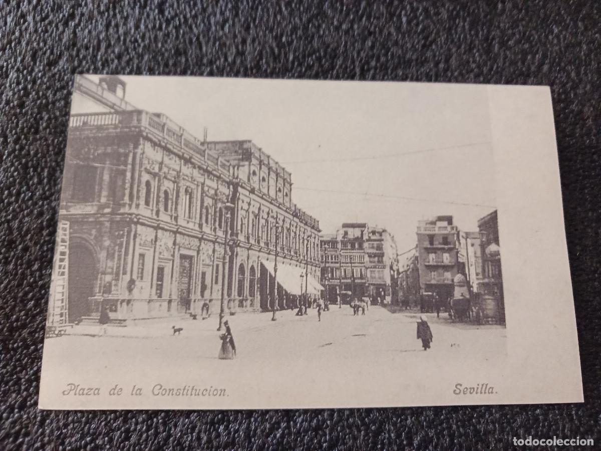 Postales: postal facsimil de sevilla antigua, plaza de la constitucion, 1892, colec. P.C.P.