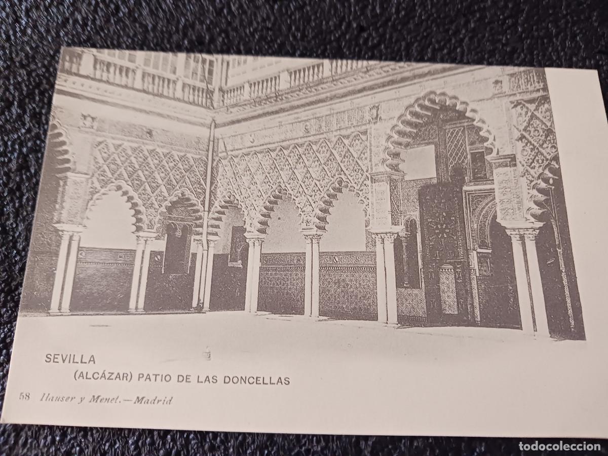 Postales: postal facsimil de sevilla antigua, alcazar, patio de las doncellas, 1895, colec. P.C.P.