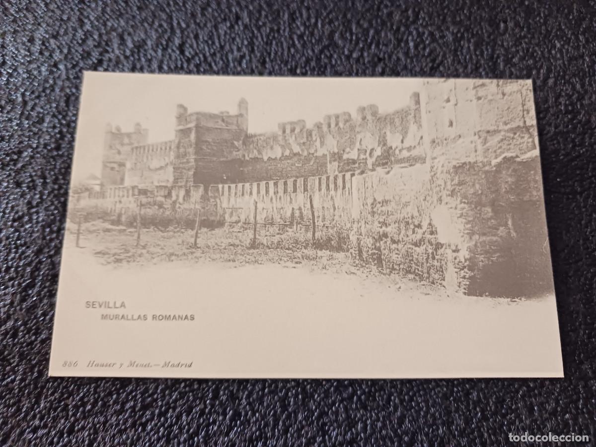 Postales: postal facsimil de sevilla antigua, murallas romanas, 1895, colec. P.C.P.