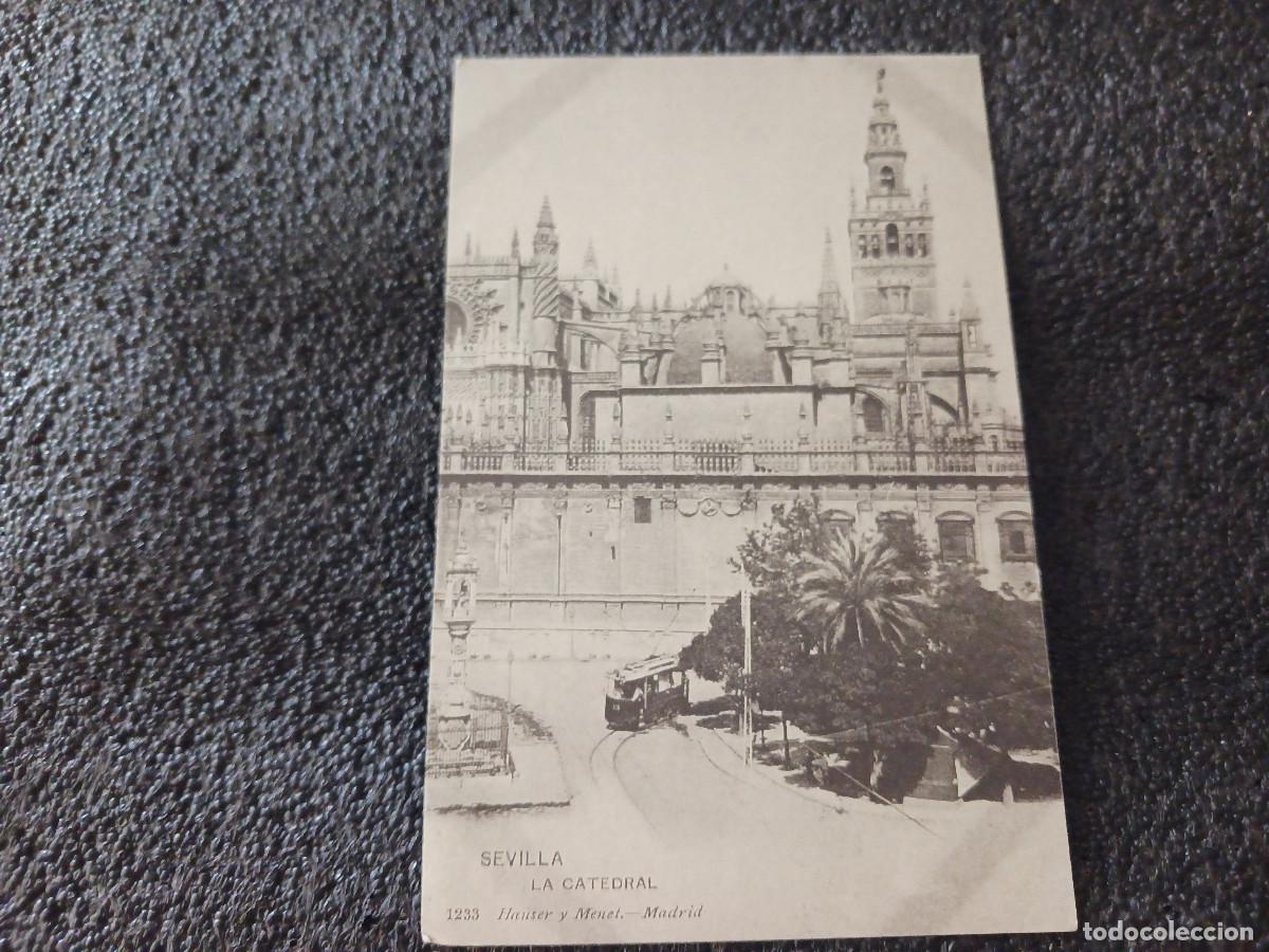 Postales: postal facsimil de sevilla antigua, la catedral, 1899, colec. P.C.P.