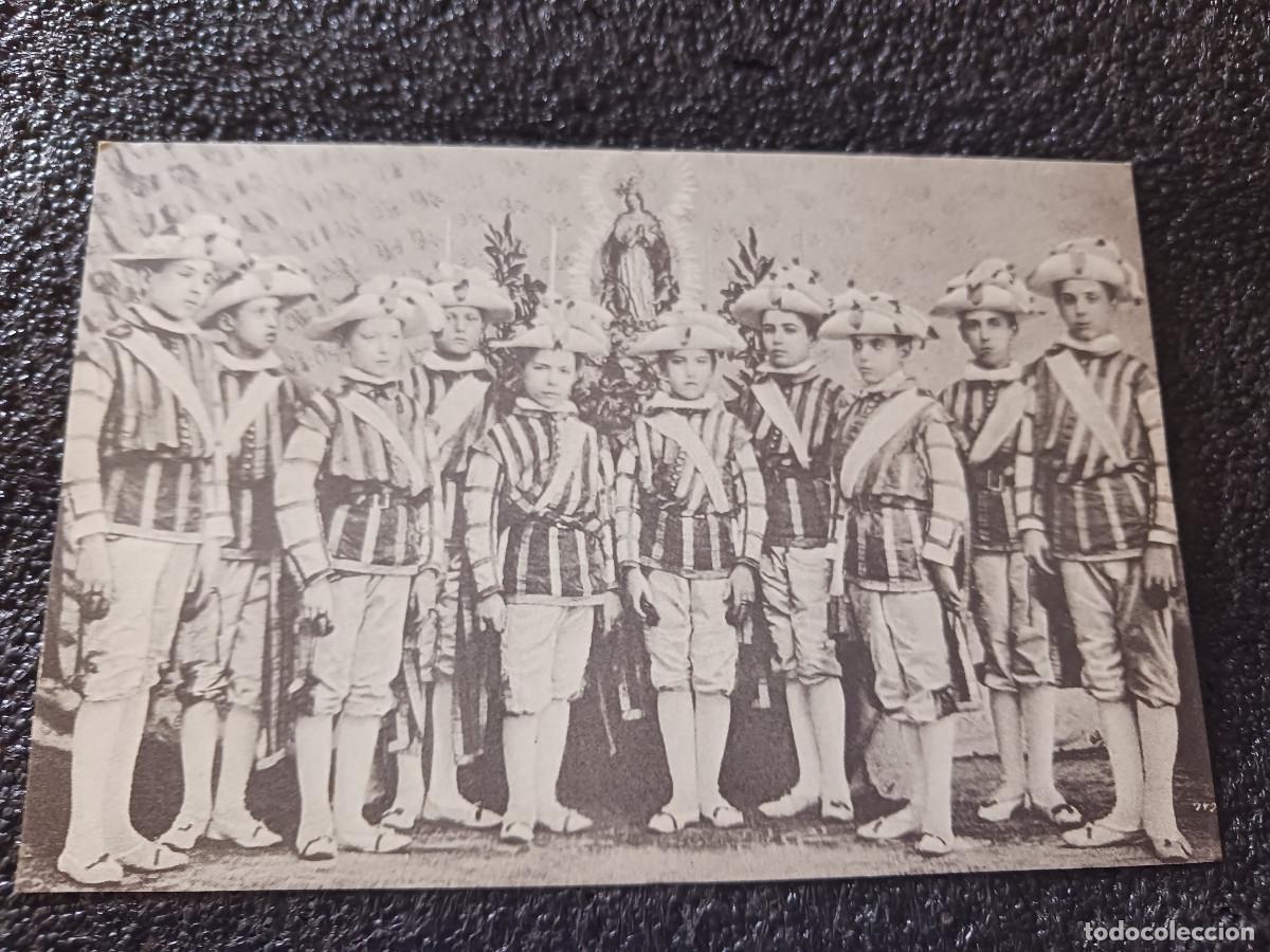 Postales: postal facsimil de sevilla antigua, ni&ntilde;os y virgen, 1900, colec. P.C.P.