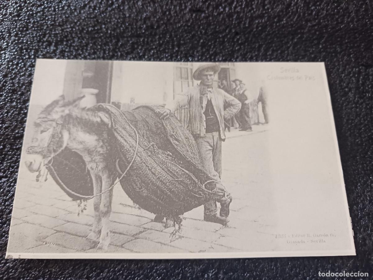 Postales: postal facsimil de sevilla antigua, costumbres del pais, 1901, colec. P.C.P.