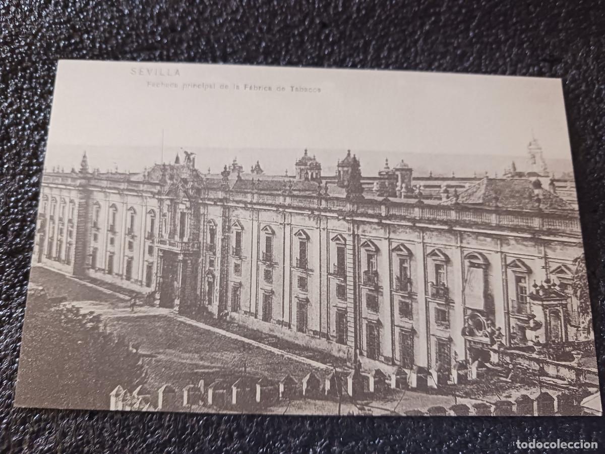Postales: postal facsimil de sevilla antigua, fachada de la fabrica de tabacos, 1901, colec. P.C.P.