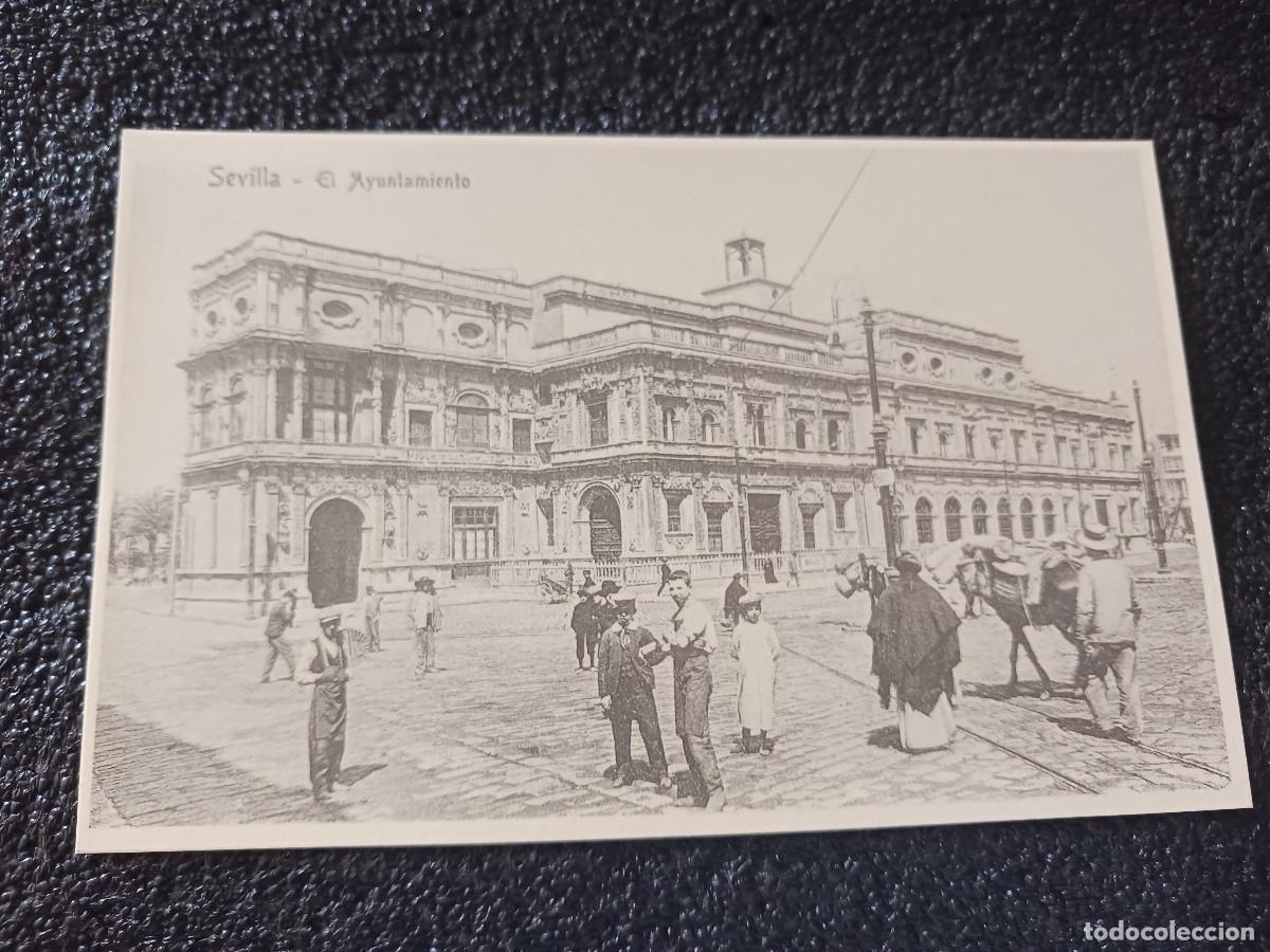 Postales: postal facsimil de sevilla antigua, el ayuntamiento, 1901, colec. P.C.P.
