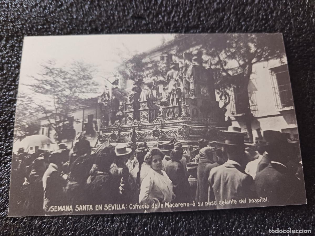 Postales: postal facsimil de sevilla antigua, semana santa, la macarena, 1902, colec. P.C.P.