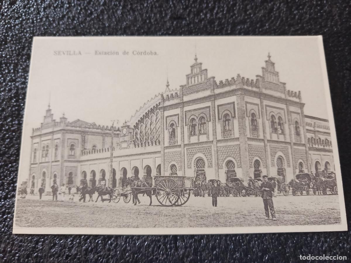 Postales: postal facsimil de sevilla antigua, estacion de cordoba, 1903, colec. P.C.P.