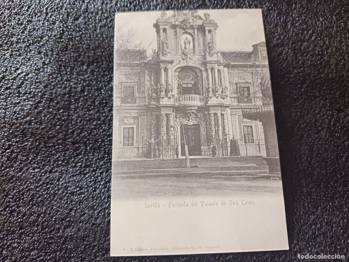Postales: postal facsimil de sevilla antigua, fachada del palacio de san telmo, 1903, colec. P.C.P.