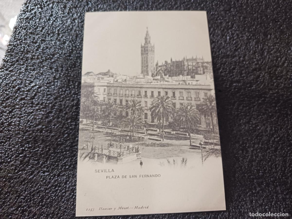 Postales: postal facsimil de sevilla antigua, plaza de san fernando, 1905, colec. P.C.P.
