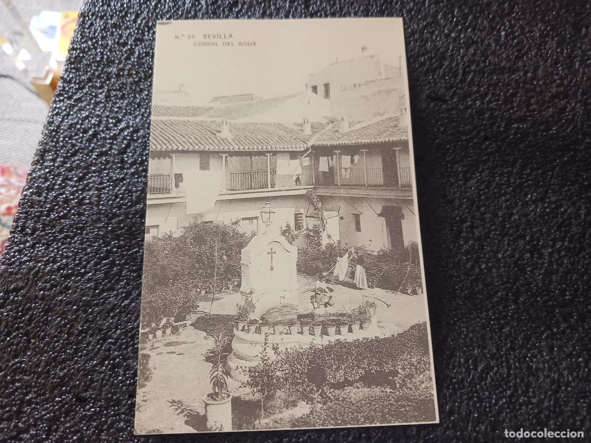 Postales: postal facsimil de sevilla antigua, corral del agua, 1906, colec. P.C.P.