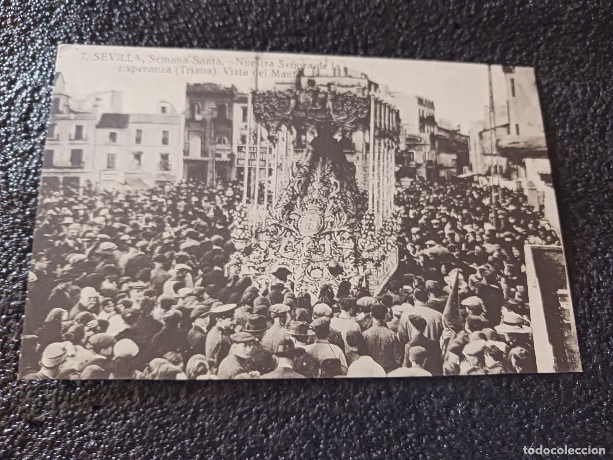 Postales: postal facsimil de sevilla antigua, ntra. sra. de la esperanza., 1915, colec. P.C.P.
