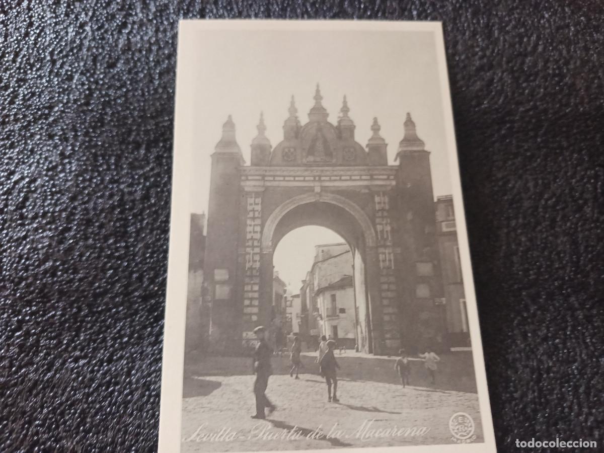 Postales: postal facsimil de sevilla antigua, puerta de la macarena, 1915, colec. P.C.P.
