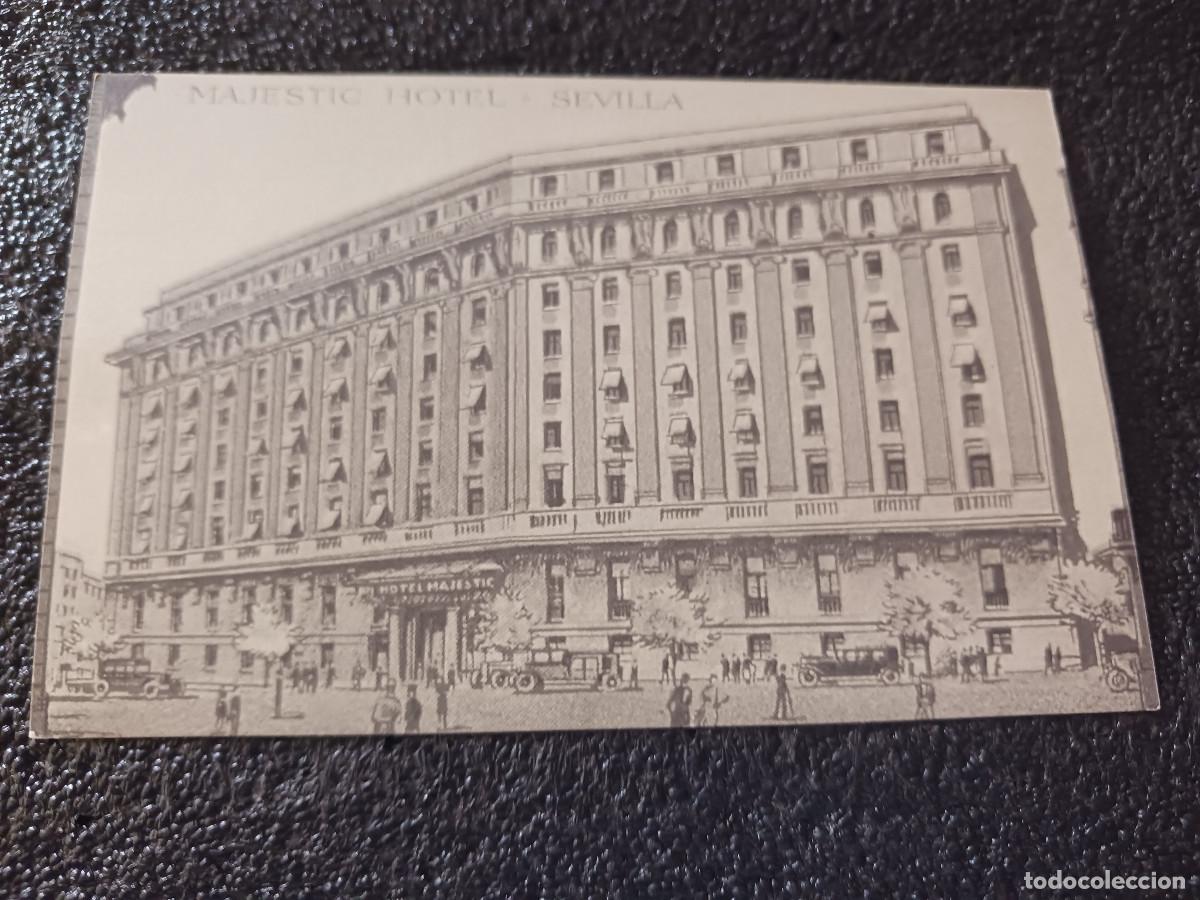 Postales: postal facsimil de sevilla antigua, hotel MAJESTIC, 1924, colec. P.C.P.