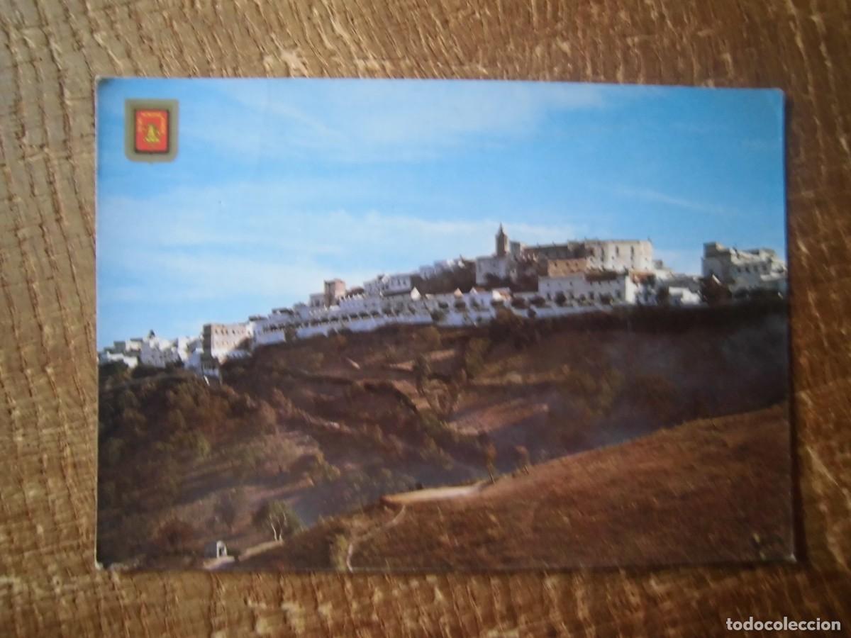 Postales: POSTAL VEJER DE LA FRONTERA C&Aacute;DIZ PANOR&Aacute;MICA SUBIRATS ESCUDO DE ORO