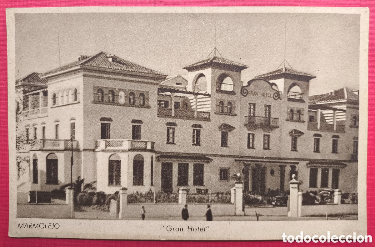 Postales: MARMOLEJO GRAN HOTEL POSTAL FOTOTIPIA JA&Eacute;N C. 1940