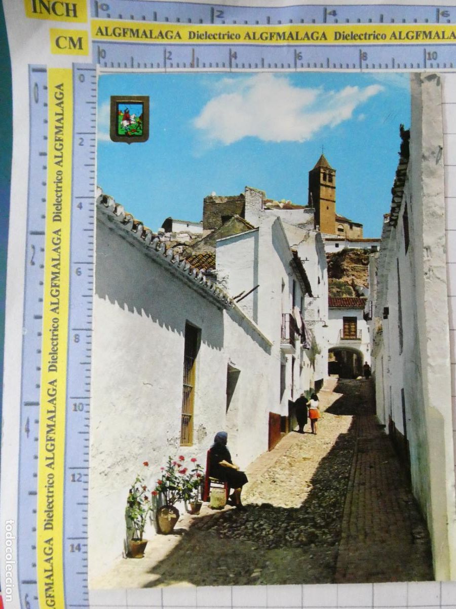 Postales: POSTAL DE M&Aacute;LAGA. A&Ntilde;O 1963. V&Eacute;LEZ M&Aacute;LAGA CALLE T&Iacute;PICA 7 ESCUDO ORO. 2520