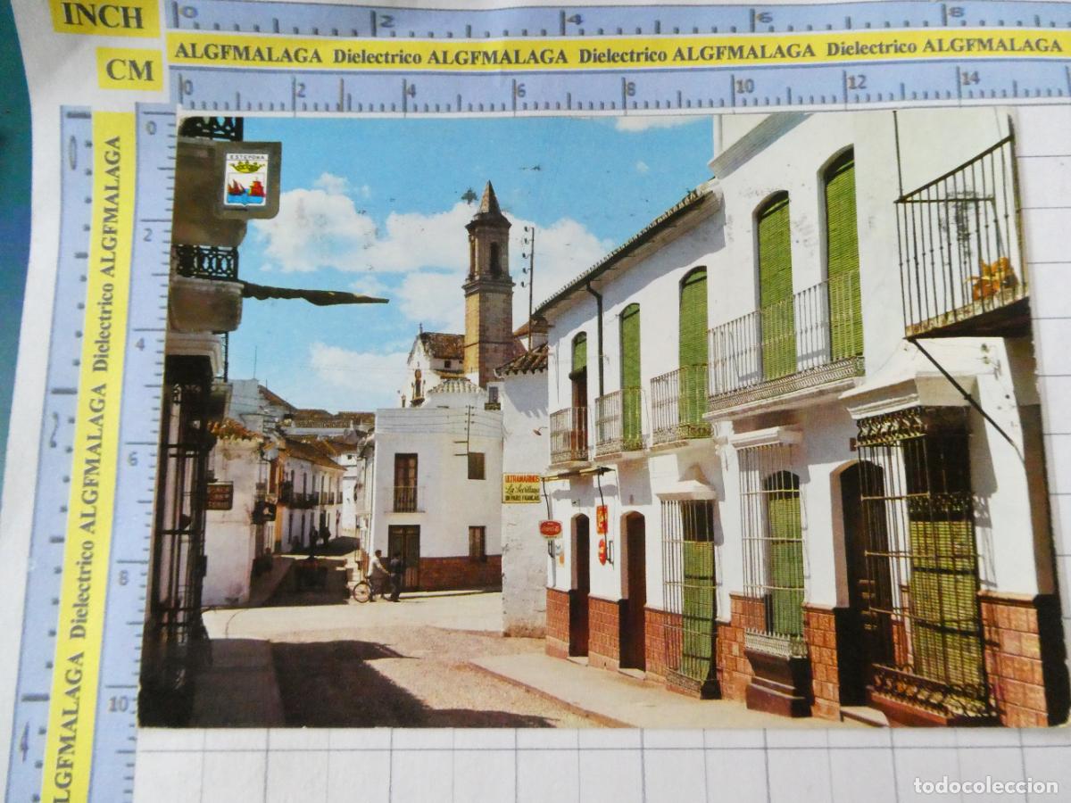 Postales: POSTAL DE M&Aacute;LAGA. A&Ntilde;O 1963. ESTEPONA CALLE ADOLFO SU&Aacute;REZ. LETREROS COCA COLA. 4 ESCUDO ORO. 2523