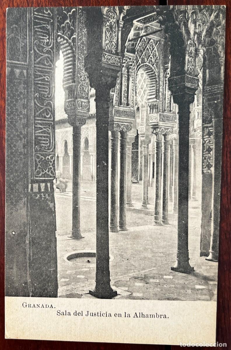 Postales: GRANADA, SALA DE JUSTICIA DE LA ALHAMBRA, LACOSTE, COLECCION ESPA&Ntilde;A MONUMENTAL E HISTORICA SERIE X
