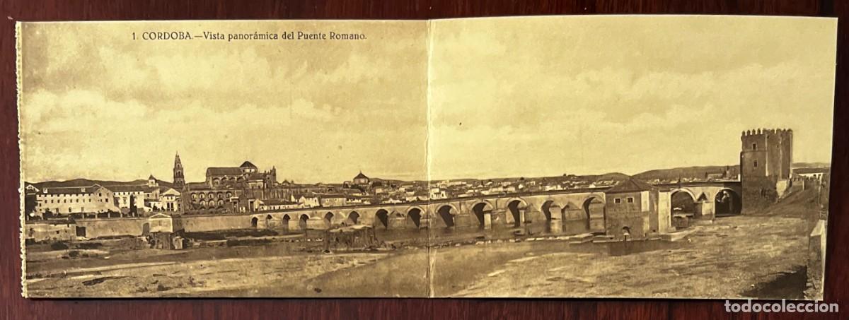 Postales: POSTAL DOBLE DE CORDOBA, VISTA PANORAMICA DEL PUENTE ROMANO, GRAFOS N&ordm; 1, SIN CIRCULAR