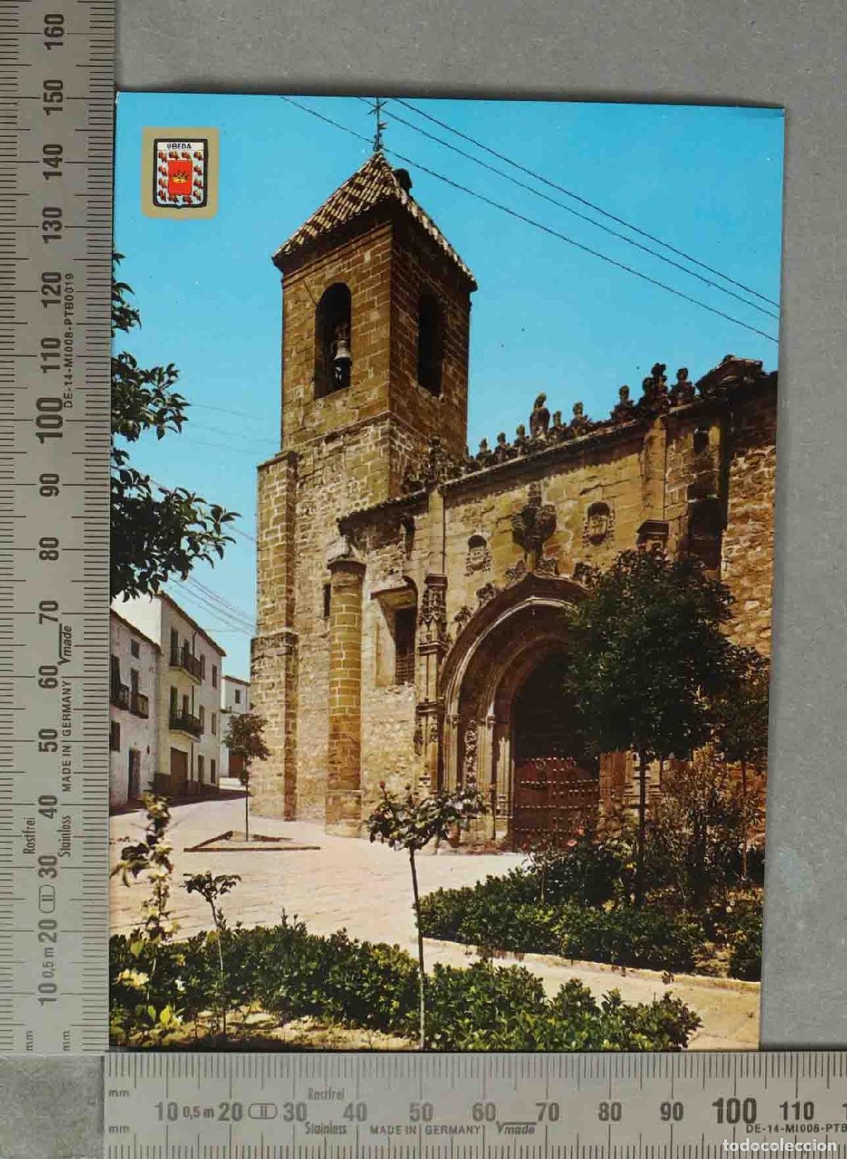 Postales: POSTAL. &Uacute;beda - Ja&eacute;n - Iglesia de San Nicol&aacute;s - Fachada de Mediod&iacute;a