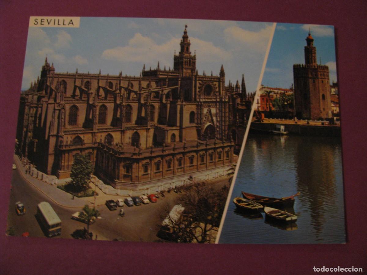 Postales: POSTAL DE SEVILLA. CATEDRAL Y TORRE DEL ORO. GARCIA GARRABELLA