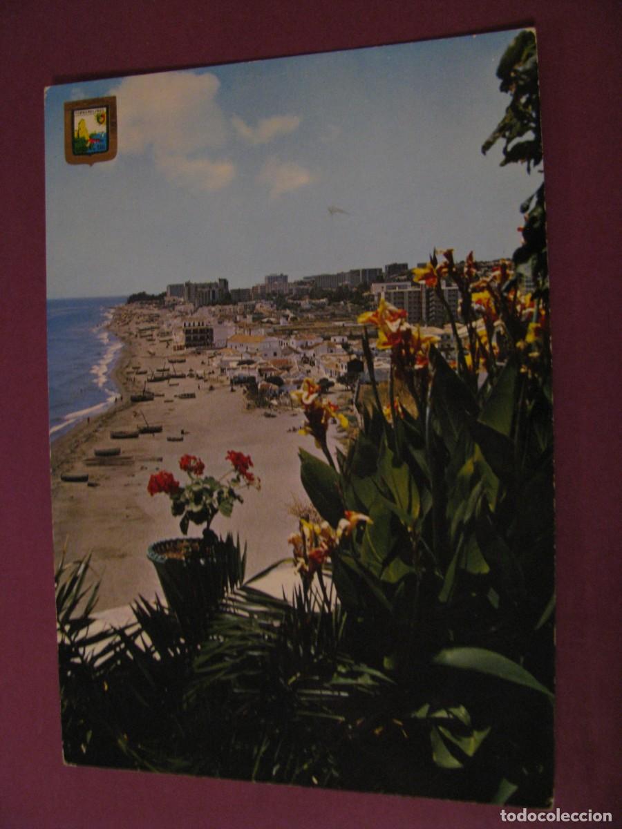 Postales: POSTAL DE TORREMOLINOS. PLAYA DE LA CARIHUELA Y MONTEMAR. DOMINGUEZ 80