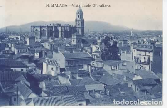 Postales: MALAGA SIN ESCRIBIR VISTA DESDE GIBRALFARO