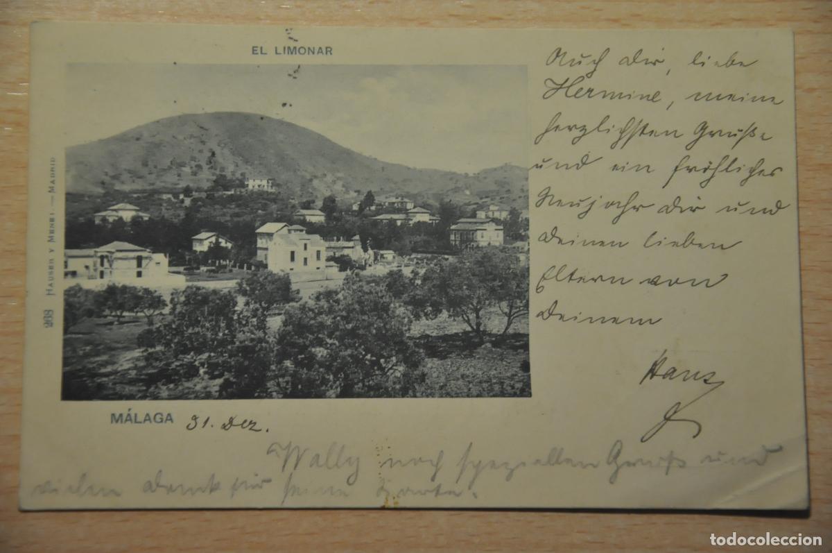 Postales: postal malaga, el limonar, hauser y menet 268