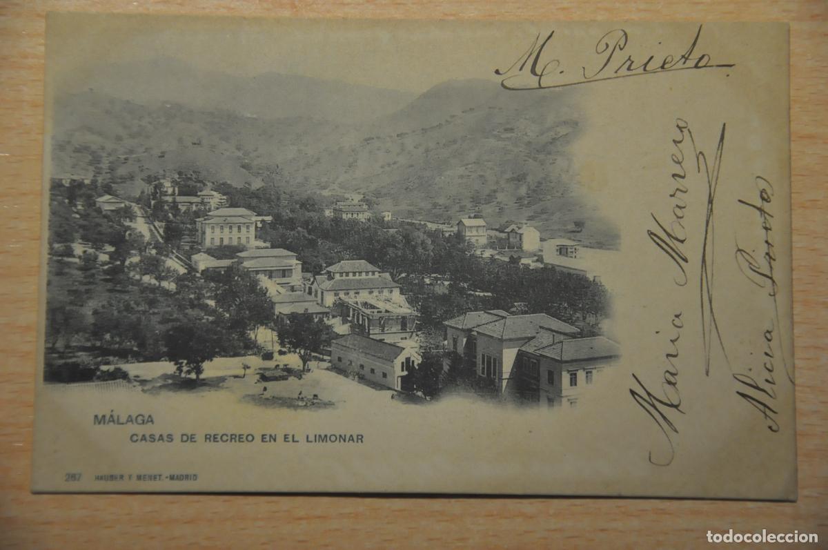 Postales: postal malaga, casas de recreo en el limonar, hauser y menet 267