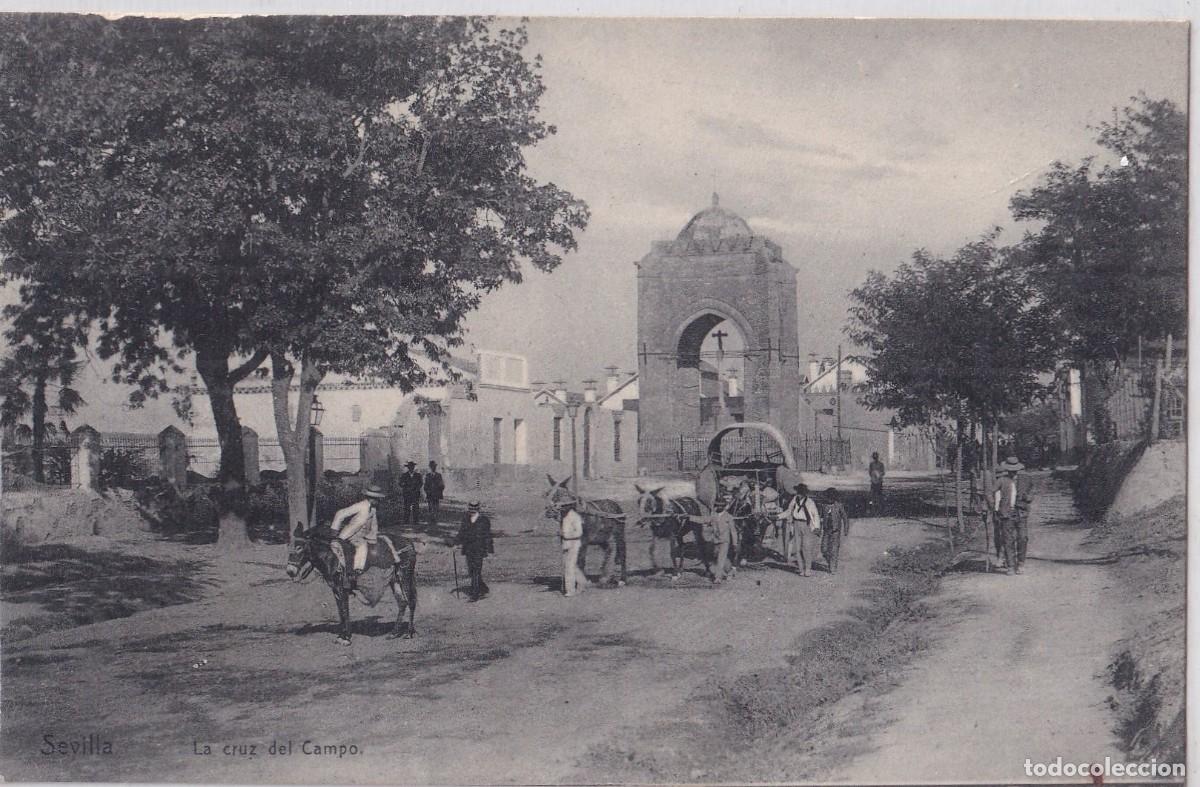 Postales: Sevilla Via Crucis de la Cruz del campo. M. Chaparteguy. Sin circular.
