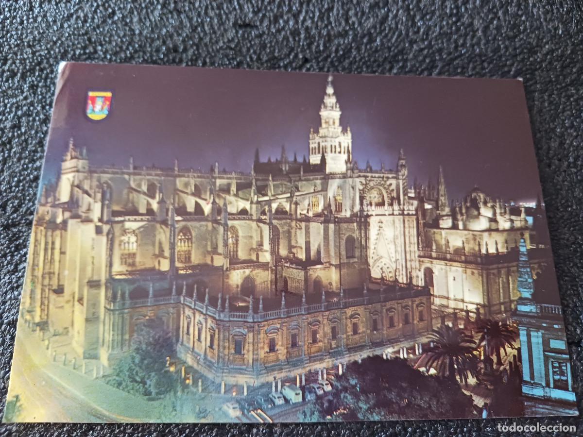 Postales: 1175 sevilla, la catedral iluminada, HELIOTIPIA A.E., CIRCULADA