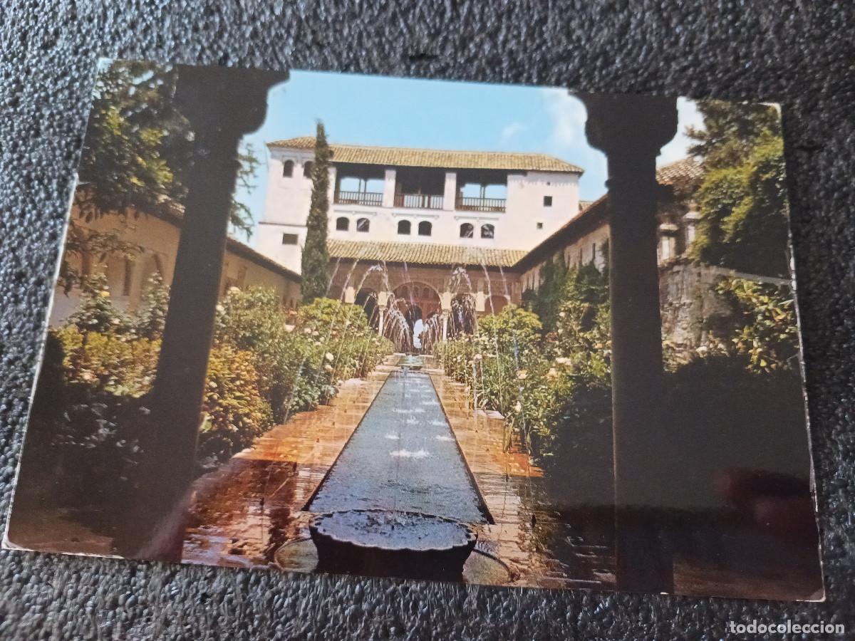 Postales: 560 GRANADA, generalife, patio de surtidores, ed. zerkowitz, circulada 1973