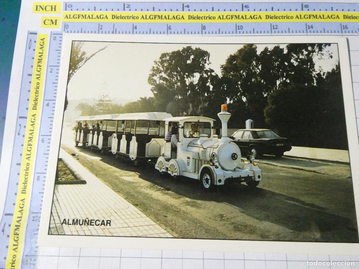 Postales: POSTAL DE GRANADA. ALMU&Ntilde;ECAR. TREN BUS TUR&Iacute;STICO TROPICO EXPRES 166 ARTE. 704