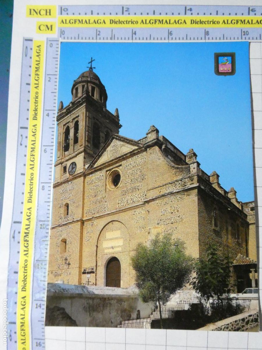 Postales: POSTAL DE GRANADA. ALMU&Ntilde;ECAR A&Ntilde;O 1982 IGLESIA DE LA ENCARNACION 6 ESCUDO ORO. 711