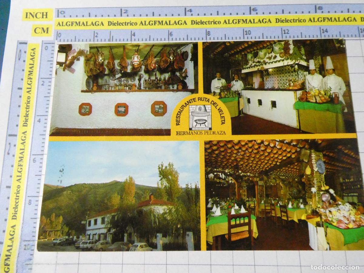 Postales: POSTAL DE GRANADA. A&Ntilde;O 1979, CENES DE LA VEGA RESTAURANTE RUTA DEL VELETA. 741 VALDIVIESO 727