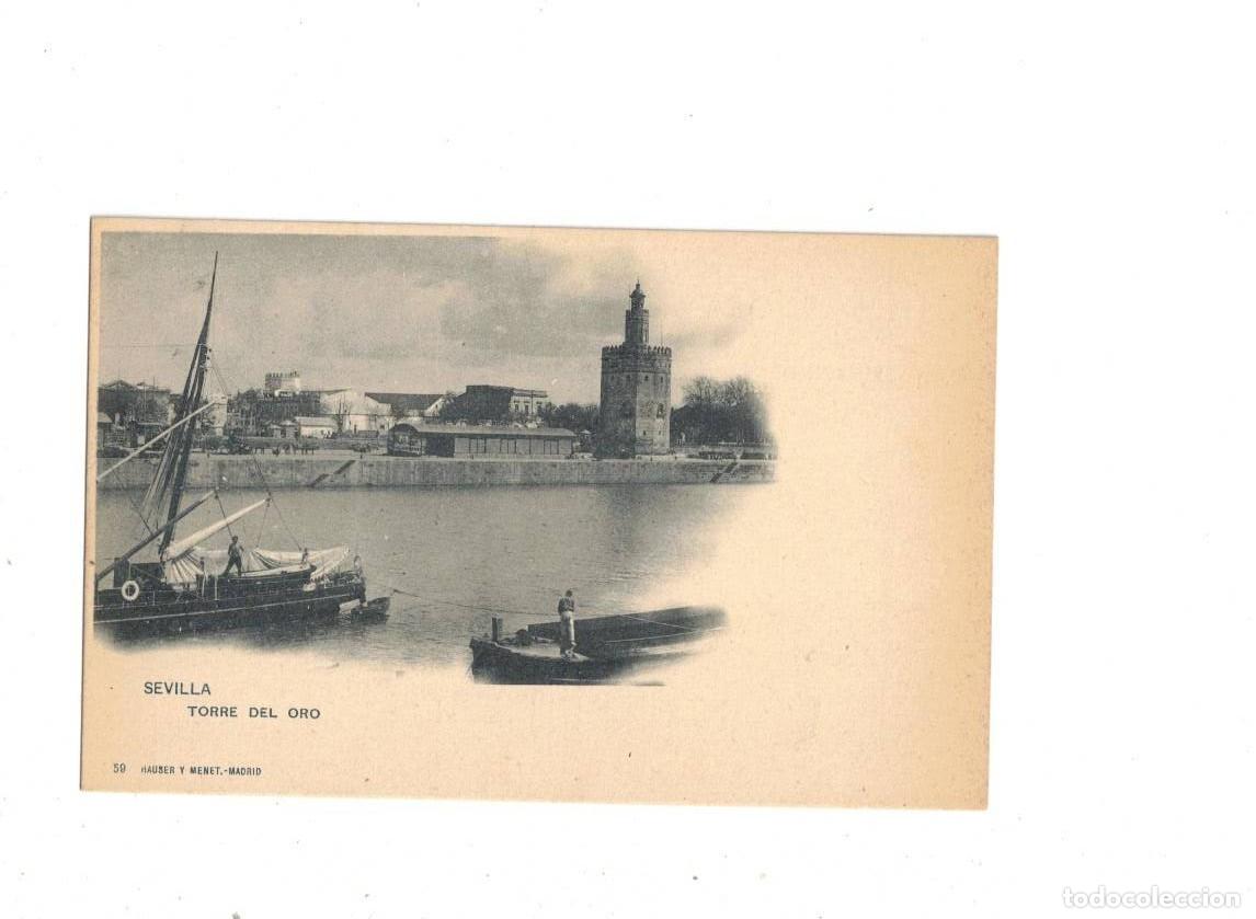 Postales: SEVILLA. 59 HAUSER Y MENET. TORRE DEL ORO
