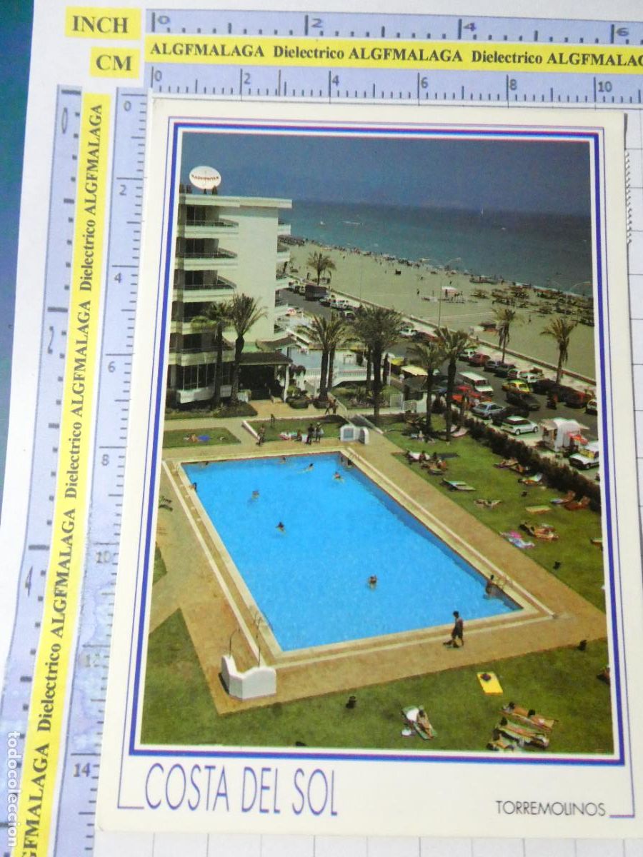 Postales: POSTAL DE M&Aacute;LAGA. A&Ntilde;O 1992. TORREMOLINOS APARTAMENTOS BAJONDILLO. FRANAO. 2336